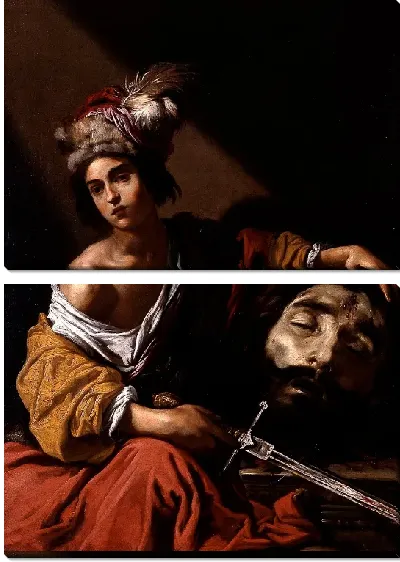 Картина Давид с головой Голиафа