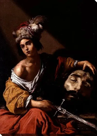 Картина Давид с головой Голиафа