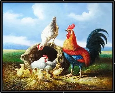 Картина Курицы (Chickens) №2