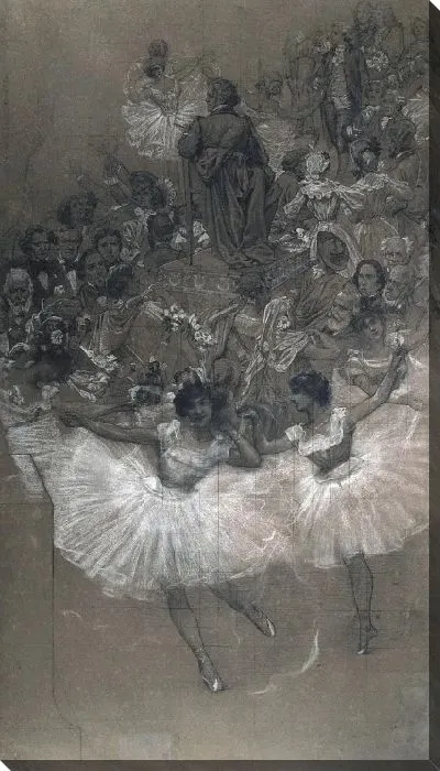 Картина Балерины и Бетховена.