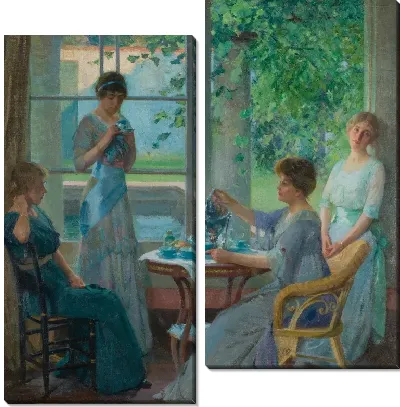 Картина Портрет Эллен Аксон Уилсон и ее трех дочерей