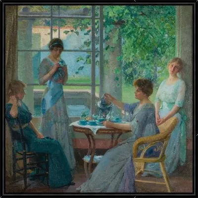 Портрет Эллен Аксон Уилсон и ее трех дочерей