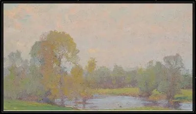 Вечерний серый Пейзажная живопись