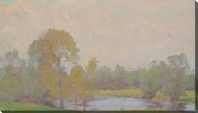 Вечерний серый Пейзажная живопись