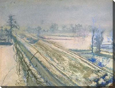 Картина Вид на гору Костюшко из окна в мастерской художника. 14 декабря 1904 г.