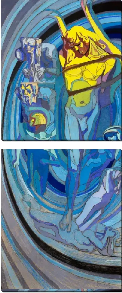 Картина Система Копернику. Дизайн витража для Дома медицинского общества в Кракове