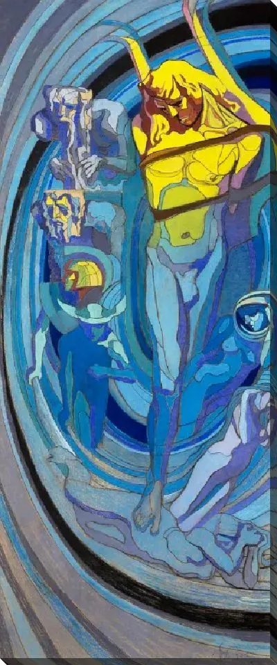 Картина Система Копернику. Дизайн витража для Дома медицинского общества в Кракове