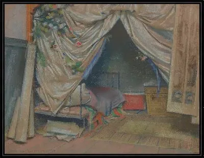 Картина Интерьер парижского ателье