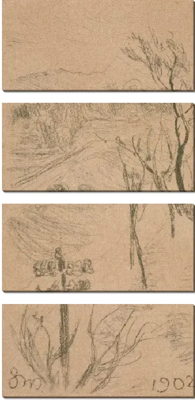 Картина Пейзаж с Костюшской горкой