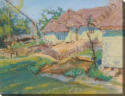 Картина Дом в деревне Конары