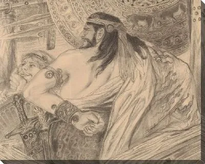 Картина Два Атрейдеса (Агамемнон возвышается над Ахиллом и Менелаем)