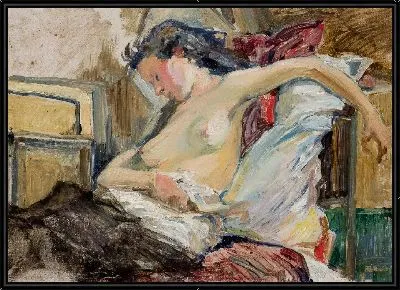 Картина Женщина, полуобнаженная