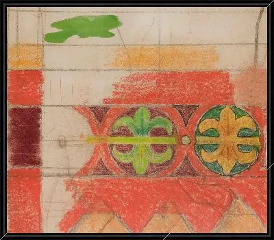 Орнамент. Эскиз росписи в францисканской церкви в Кракове