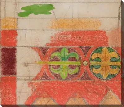 Орнамент. Эскиз росписи в францисканской церкви в Кракове