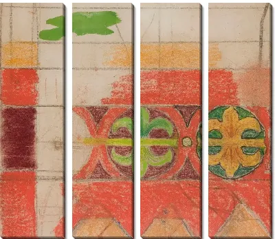 Орнамент. Эскиз росписи в францисканской церкви в Кракове