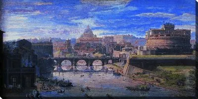 Картина Вид на замок Сант-Анджело