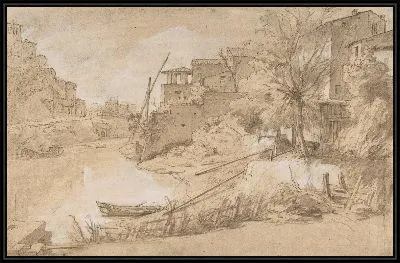 Вид на реку в Италии