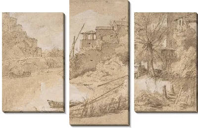 Вид на реку в Италии