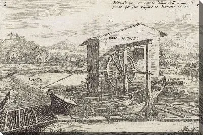 Картина Зерновая мельница наверху