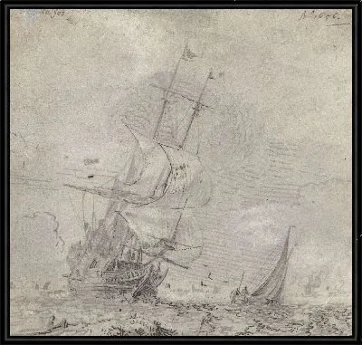 Три мастера с полными парусами