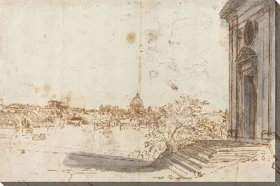 Картина Вид на Рим из Санта-Мария-дель-Приорато