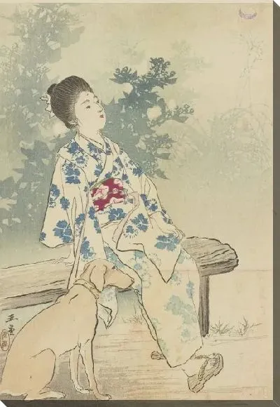 Картина Альбом гравюр из дерева и гейш