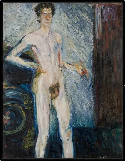 Картина Обнаженный автопортрет с палитрой