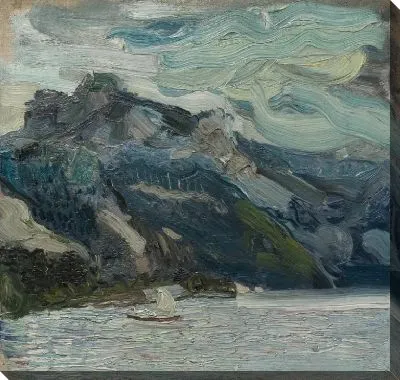 Озеро Траун с горой спящей гречанкой