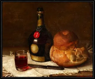 Натюрморт с бутылкой бенедиктинца