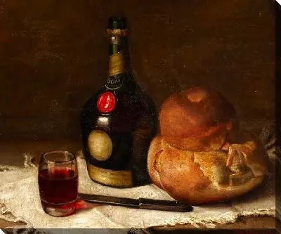 Натюрморт с бутылкой бенедиктинца