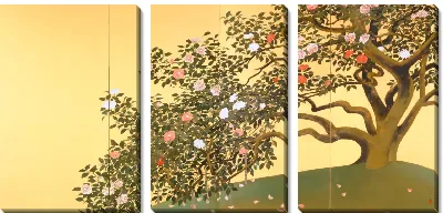 Картина Рассеивание лепестков камелии (важные культурные ценности)