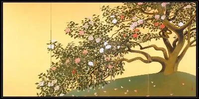 Картина Рассеивание лепестков камелии (важные культурные ценности)