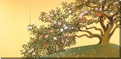 Картина Рассеивание лепестков камелии (важные культурные ценности)