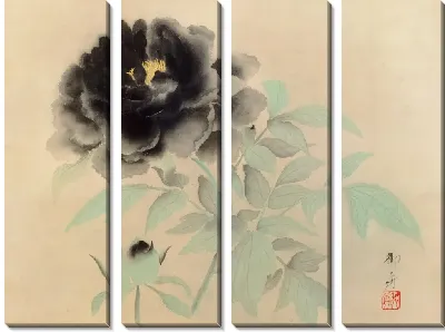 Картина Черные пионы