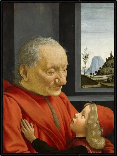 Картина Старик и его внук