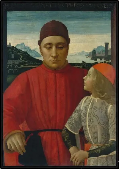 Картина Франческо Сассетти (1421–1490) и его сын Теодоро