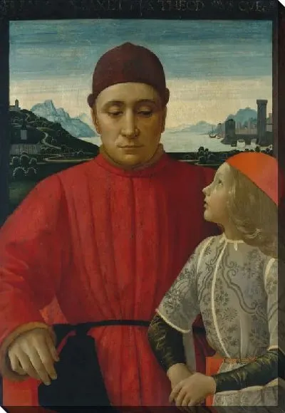 Картина Франческо Сассетти (1421–1490) и его сын Теодоро