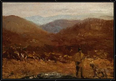 Человек с собакой (охотник)