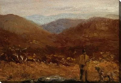 Человек с собакой (охотник)