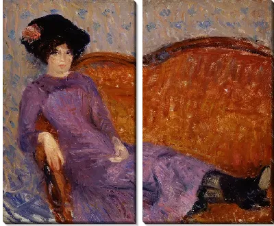 Фиолетовое платье