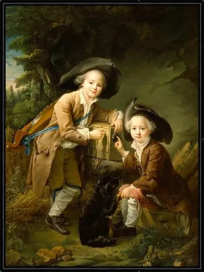 Картина Граф и шевалье де Шуазель как савояры