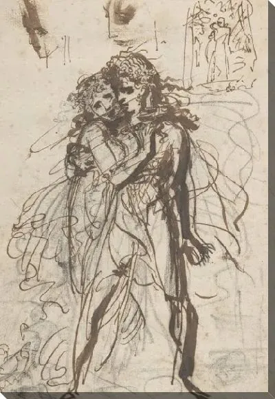 Картина Мужчина и женщина обнимаются