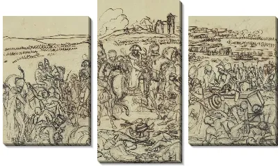 Картина Наполеон на поле битвы при Эйлау