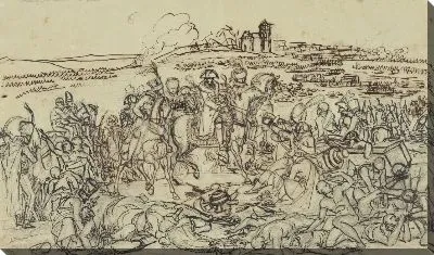 Наполеон на поле битвы при Эйлау