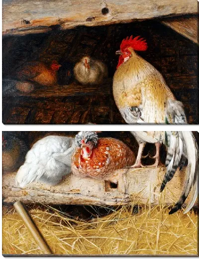 Картина Курицы (Chickens) №4