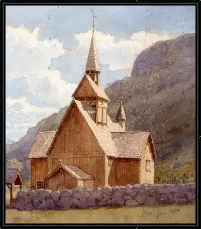 Деревянная церковь в Несбиене