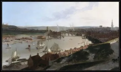 Картина Вид на Ньюкасл-апон-Тайн с ветряной мельницы к востоку от Сент-Эннса.