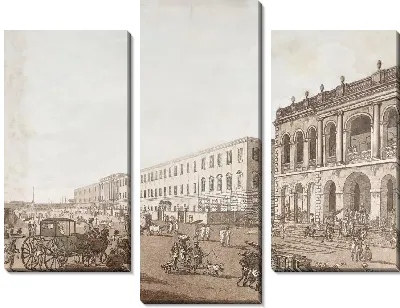 Старый дом суда и здание писателей с видом на Калькутту