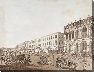 Старый дом суда и здание писателей с видом на Калькутту