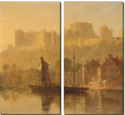 Картина Виндзорский замок с Темзы